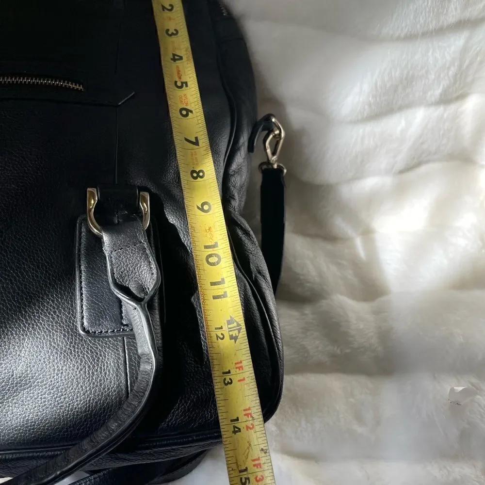 Massi black leather